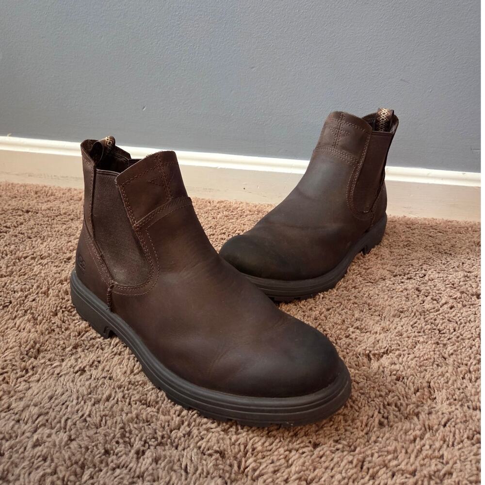 UGG Baltimore Chelsea boot mens brown leather ankle slip on 10